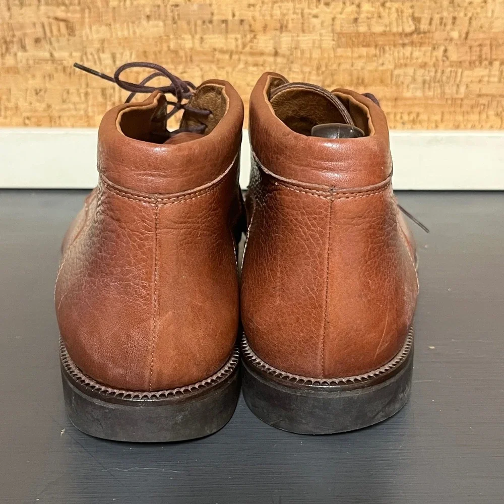 Johnston & Murphy‎ Mens Brown Leather Chukka Boots Size 10 M